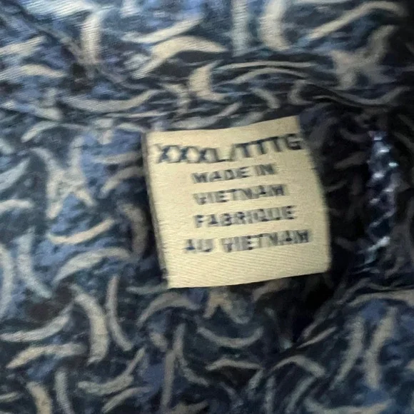 Tommy Bahama Bahama Coast Shirt Mens XXXL Blue Geometric Print ST325926 - Picture 3 of 8